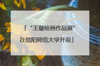 “王璇绘画作品展”在信阳师范大学开幕