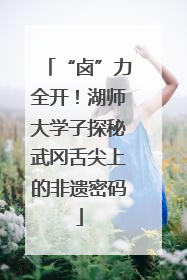 “卤”力全开！湖师大学子探秘武冈舌尖上的非遗密码