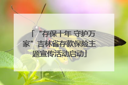“存保十年 守护万家”吉林省存款保险主题宣传活动启动