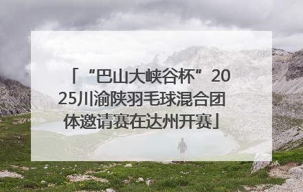 “巴山大峡谷杯”2025川渝陕羽毛球混合团体邀请赛在达州开赛