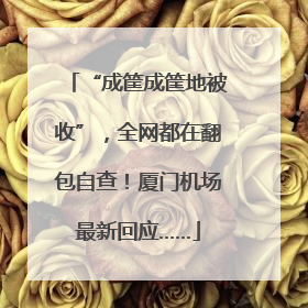 “成筐成筐地被收”，全网都在翻包自查！厦门机场最新回应……
