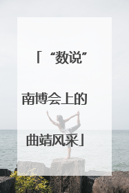 “数说”南博会上的曲靖风采