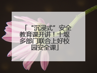“沉浸式”安全教育课开讲！十堰多部门联合上好校园安全课