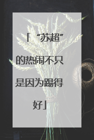 “苏超”的热闹不只是因为踢得好