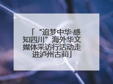 “追梦中华·感知四川”海外华文媒体采访行活动走进泸州古蔺