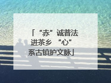 “赤”诚普法进茶乡 “心”系古镇护文脉