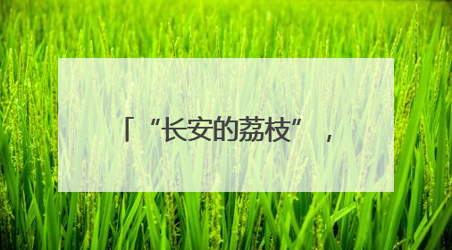 “长安的荔枝”，要从四川讲起？
