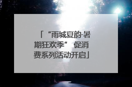 “雨城夏韵·暑期狂欢季” 促消费系列活动开启
