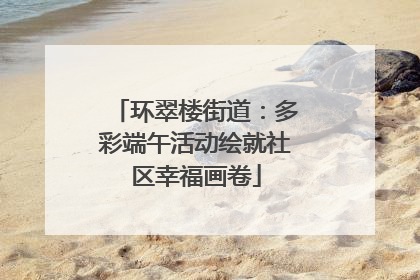 环翠楼街道：多彩端午活动绘就社区幸福画卷