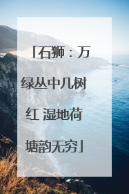 石狮：万绿丛中几树红 湿地荷塘韵无穷