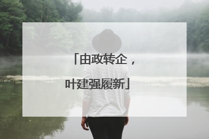 由政转企，叶建强履新