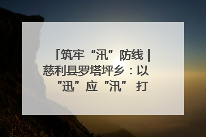 筑牢“汛”防线｜慈利县罗塔坪乡：以“迅”应“汛” 打赢暴雨防御战