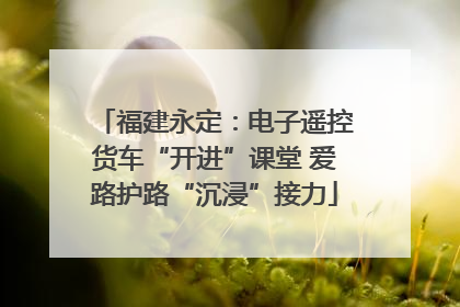 福建永定：电子遥控货车“开进”课堂 爱路护路“沉浸”接力
