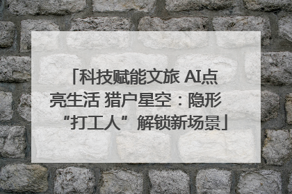 科技赋能文旅 AI点亮生活 猎户星空：隐形“打工人”解锁新场景