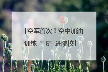 空军首次！空中加油训练“飞”进院校