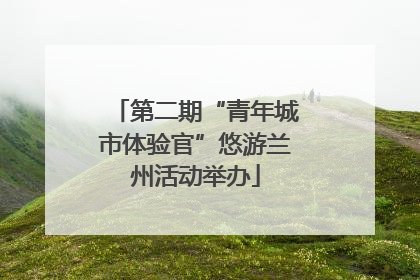 第二期“青年城市体验官”悠游兰州活动举办