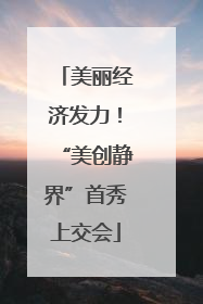 美丽经济发力！“美创静界”首秀上交会