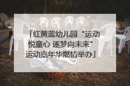 红黄蓝幼儿园“运动悦童心 逐梦向未来”运动嘉年华燃情举办