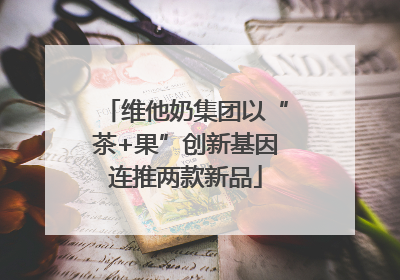 维他奶集团以“茶+果”创新基因连推两款新品
