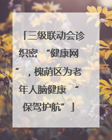 三级联动会诊织密 “健康网”，槐荫区为老年人脑健康 “保驾护航”