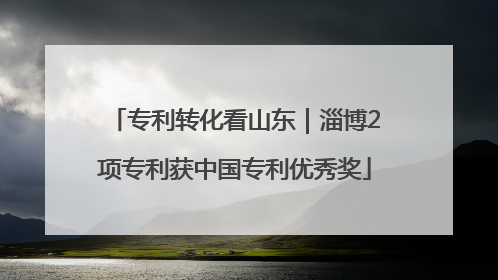 专利转化看山东｜淄博2项专利获中国专利优秀奖
