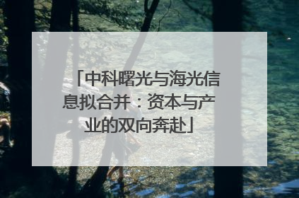 中科曙光与海光信息拟合并：资本与产业的双向奔赴