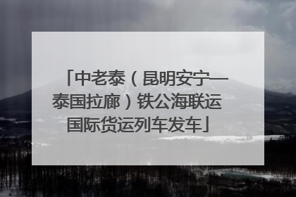 中老泰（昆明安宁—泰国拉廊）铁公海联运国际货运列车发车
