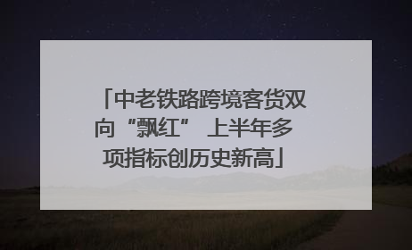 中老铁路跨境客货双向“飘红” 上半年多项指标创历史新高