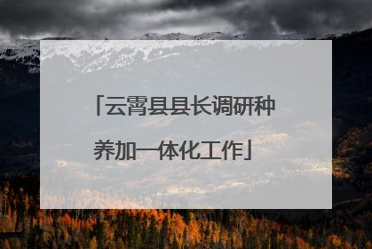云霄县县长调研种养加一体化工作