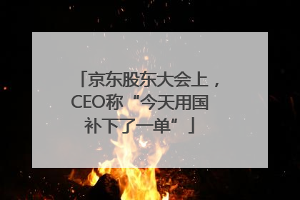 京东股东大会上，CEO称“今天用国补下了一单”