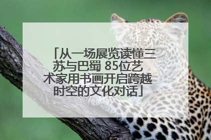 从一场展览读懂三苏与巴蜀 85位艺术家用书画开启跨越时空的文化对话