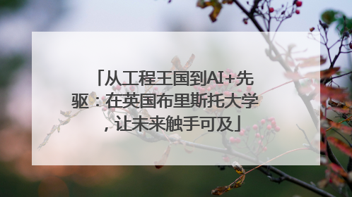 从工程王国到AI+先驱：在英国布里斯托大学，让未来触手可及