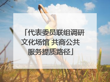 代表委员联组调研文化场馆 共商公共服务提质路径