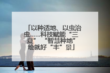 以种适地、以虫治虫……科技赋能“三夏” “智慧种地”绘就好“丰”景