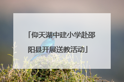 仰天湖中建小学赴邵阳县开展送教活动