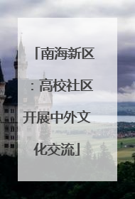 南海新区：高校社区开展中外文化交流