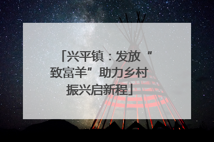 兴平镇：发放“致富羊”助力乡村振兴启新程
