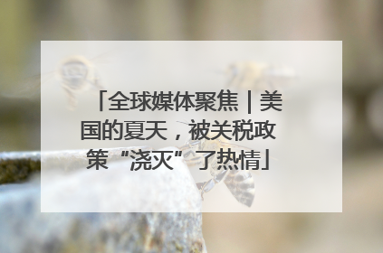 全球媒体聚焦｜美国的夏天，被关税政策“浇灭”了热情