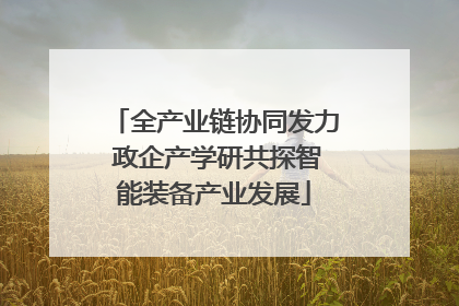 全产业链协同发力 政企产学研共探智能装备产业发展