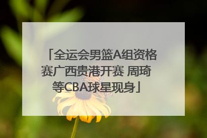 全运会男篮A组资格赛广西贵港开赛 周琦等CBA球星现身