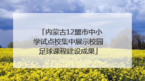 内蒙古12盟市中小学试点校集中展示校园足球课程建设成果