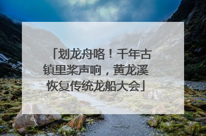 划龙舟咯！千年古镇里桨声响，黄龙溪恢复传统龙船大会