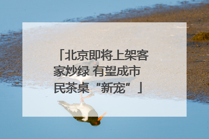 北京即将上架客家炒绿 有望成市民茶桌“新宠”