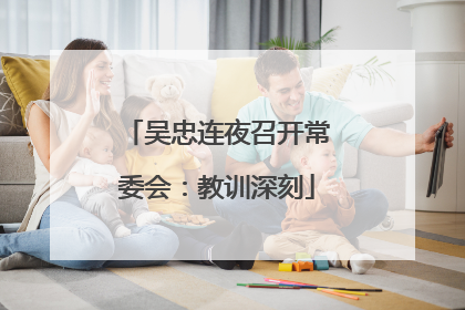 吴忠连夜召开常委会：教训深刻
