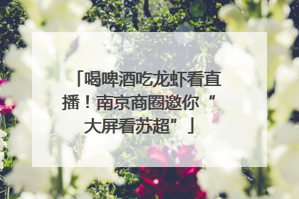 喝啤酒吃龙虾看直播！南京商圈邀你“大屏看苏超”