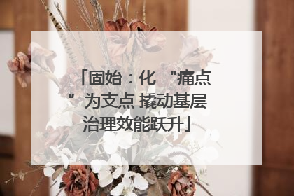 固始：化 “痛点”为支点 撬动基层治理效能跃升