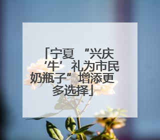 宁夏 “兴庆‘牛’礼为市民奶瓶子”增添更多选择