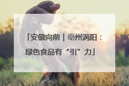 安徽向前｜亳州涡阳：绿色食品有“引”力