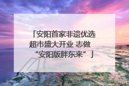 安阳首家非遗优选超市盛大开业 志做“安阳版胖东来”