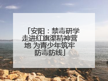 安阳：禁毒研学走进红旗渠精神营地 为青少年筑牢防毒防线